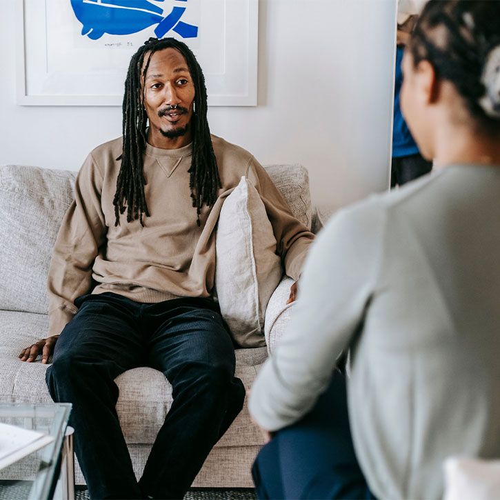 A man getting an assessment